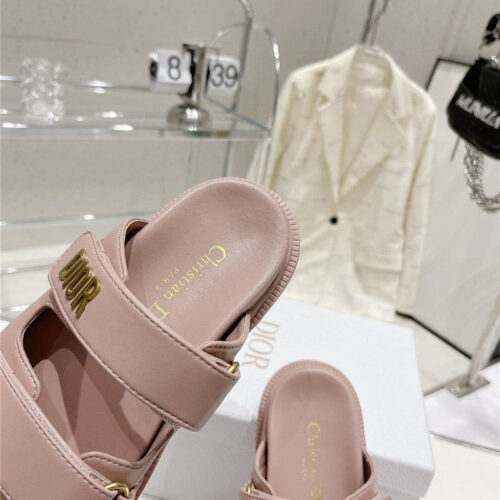 High Quality Luxury Dior New Color Velcro Sandals And Slippers product detail