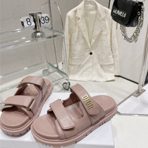 High Quality Luxury Dior New Color Velcro Sandals And Slippers product detail