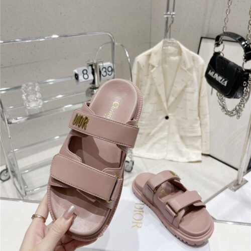 High Quality Luxury Dior New Color Velcro Sandals And Slippers product detail