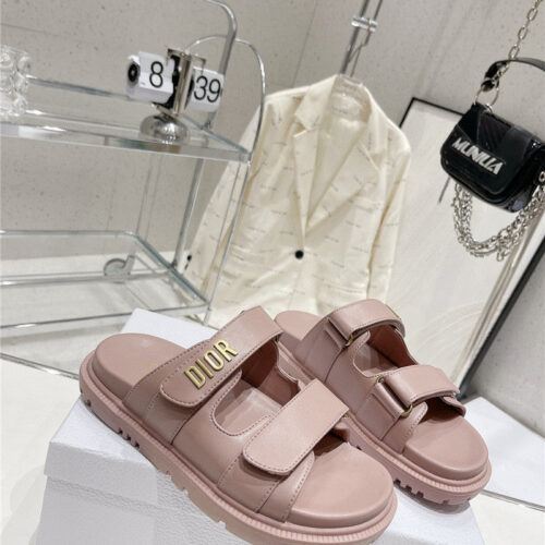 High Quality Luxury Dior New Color Velcro Sandals And Slippers alternate view