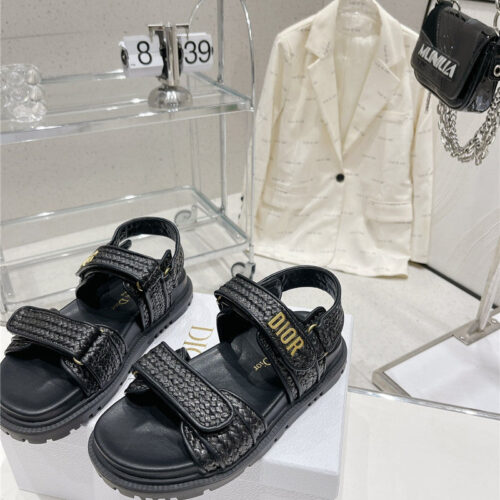High Quality Luxury Dior New Color Velcro Sandals And Slippers – Style 24582 product detail