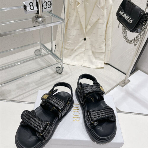 High Quality Luxury Dior New Color Velcro Sandals And Slippers – Style 24582 product detail