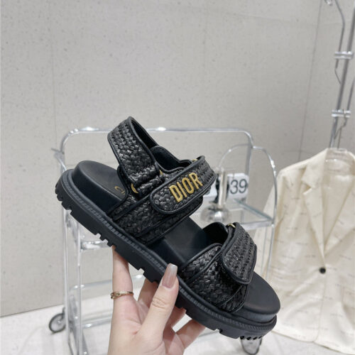 High Quality Luxury Dior New Color Velcro Sandals And Slippers – Style 24582 alternate view