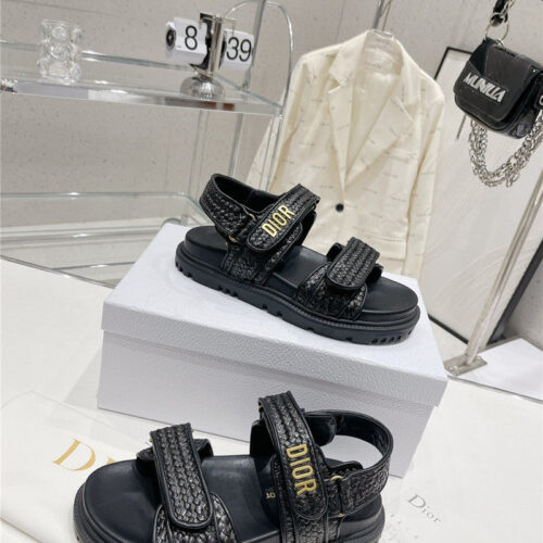 High Quality Luxury Dior New Color Velcro Sandals And Slippers – Style 24582