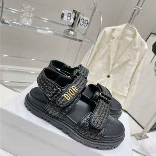 High Quality Luxury Dior New Color Velcro Sandals And Slippers – Style 24582 product detail