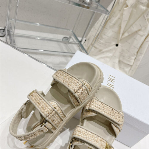 High Quality Luxury Dior New Color Velcro Sandals And Slippers – Style 05382 product detail
