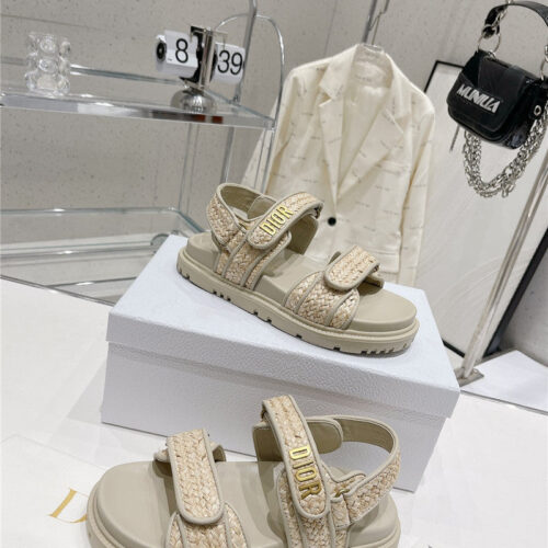 High Quality Luxury Dior New Color Velcro Sandals And Slippers – Style 05382