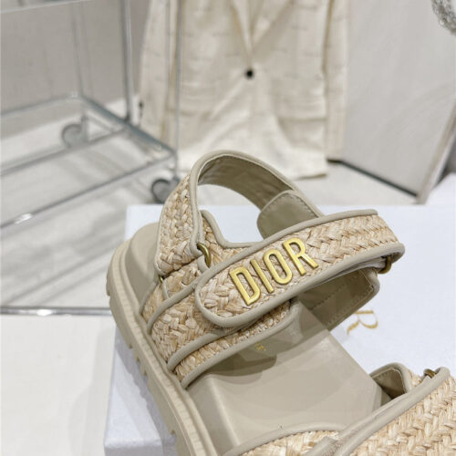 High Quality Luxury Dior New Color Velcro Sandals And Slippers – Style 05382 product detail