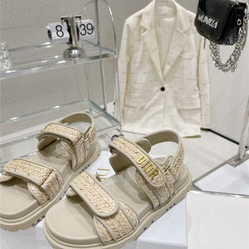 High Quality Luxury Dior New Color Velcro Sandals And Slippers – Style 05382 product detail