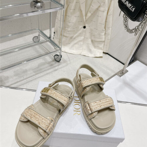 High Quality Luxury Dior New Color Velcro Sandals And Slippers – Style 05382 product detail