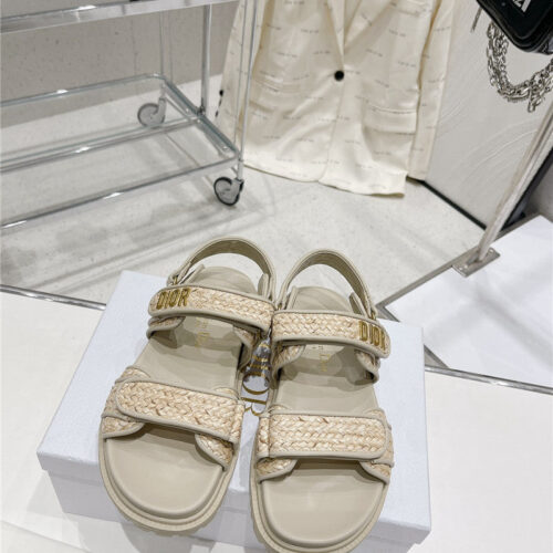 High Quality Luxury Dior New Color Velcro Sandals And Slippers – Style 05382 product detail
