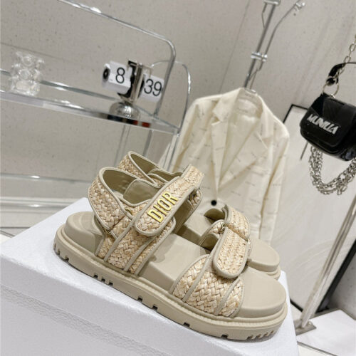 High Quality Luxury Dior New Color Velcro Sandals And Slippers – Style 05382 product detail