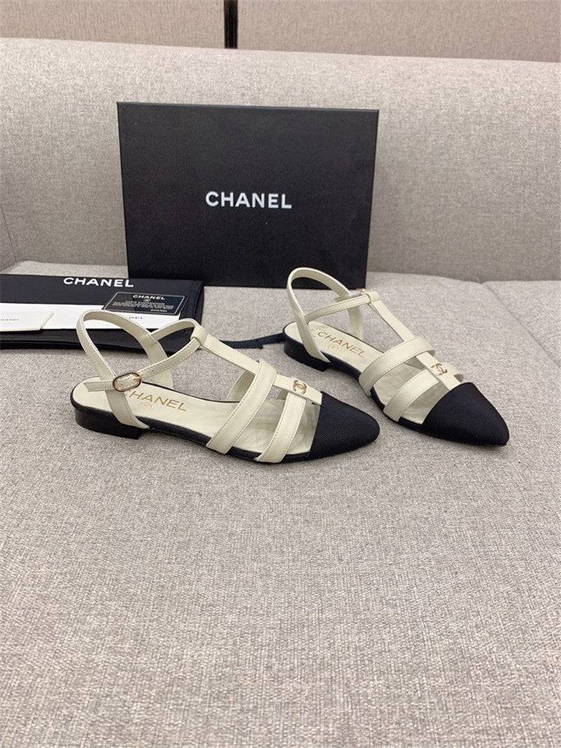 High Quality Luxury Chanel New Pointed Sandals
