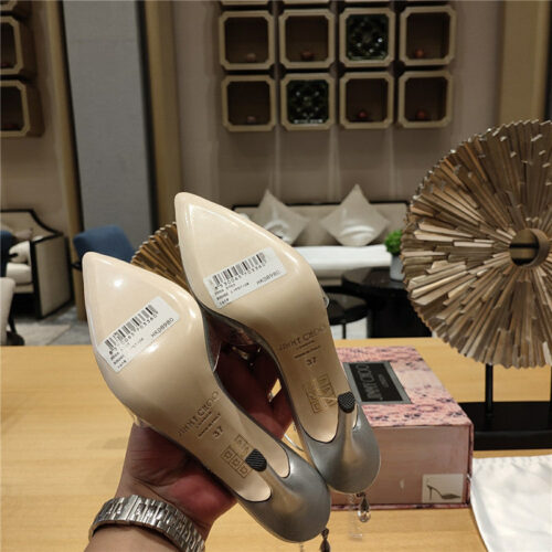 High Quality Luxury Jimmy Choo Crystal Chain Heeled Sandals – Style 09239 product detail