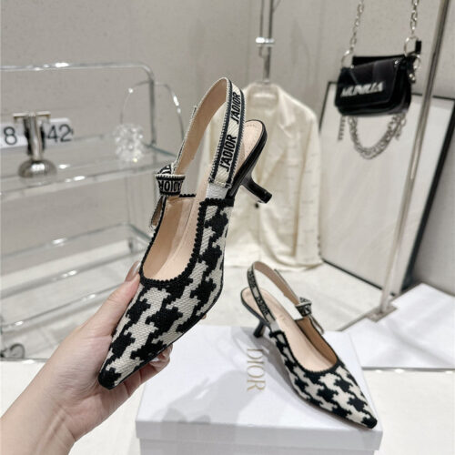 High Quality Luxury Dior Kitten Heel High Heels – Style 94150 alternate view