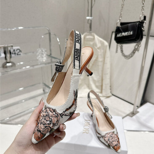 High Quality Luxury Dior Kitten Heel High Heels – Style 35398 product detail