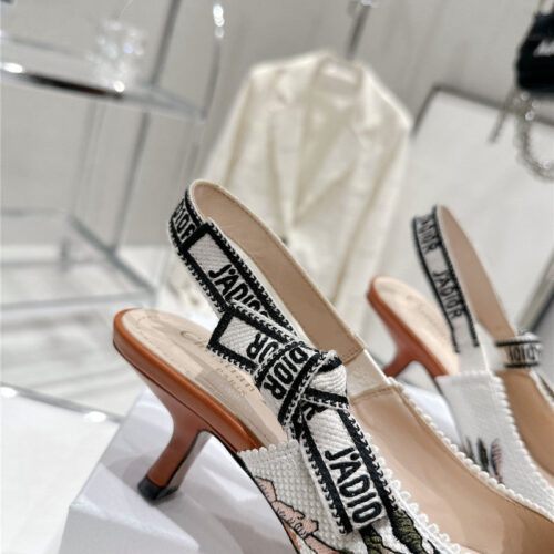 High Quality Luxury Dior Kitten Heel High Heels – Style 35398 product detail