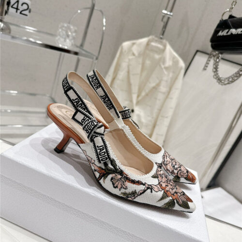 High Quality Luxury Dior Kitten Heel High Heels – Style 35398