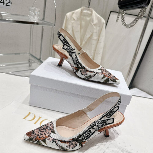 High Quality Luxury Dior Kitten Heel High Heels – Style 35398 product detail