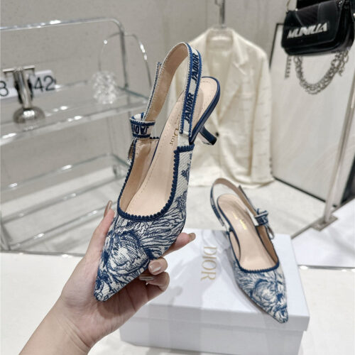 High Quality Luxury Dior Kitten Heel High Heels – Style 73254 product detail