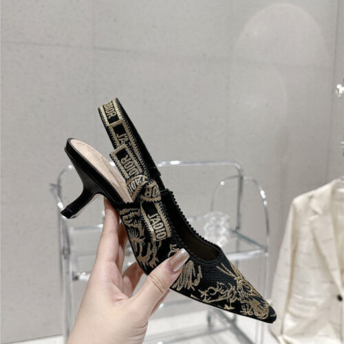 High Quality Luxury Dior Kitten Heel High Heels – Style 88518 alternate view