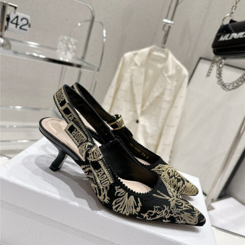 High Quality Luxury Dior Kitten Heel High Heels – Style 88518