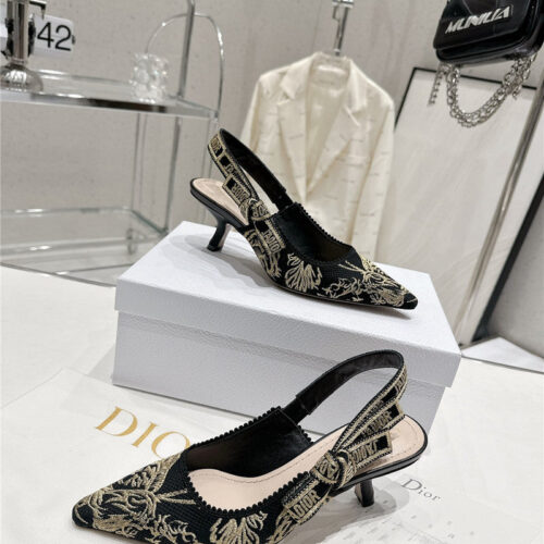 High Quality Luxury Dior Kitten Heel High Heels – Style 88518 product detail