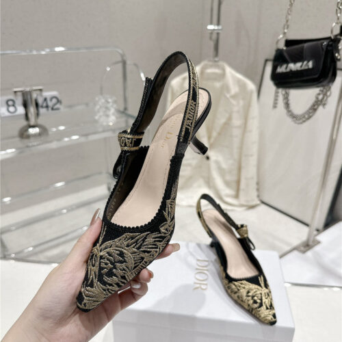 High Quality Luxury Dior Kitten Heel High Heels – Style 88518 product detail