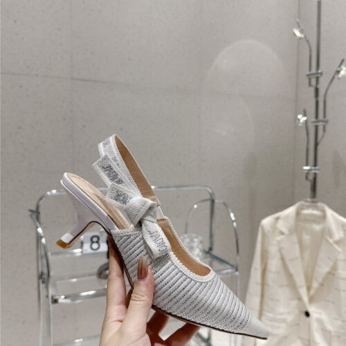 High Quality Luxury Dior Kitten Heel High Heels – Style 64230 alternate view