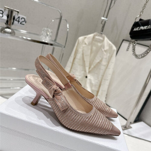 High Quality Luxury Dior Kitten Heel High Heels – Style 77798