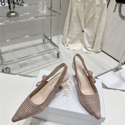 High Quality Luxury Dior Kitten Heel High Heels – Style 77798 product detail