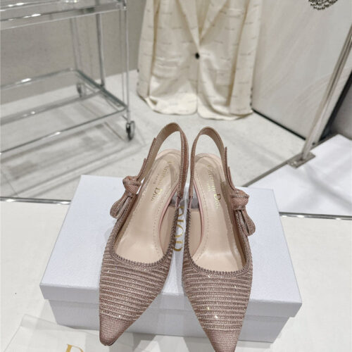 High Quality Luxury Dior Kitten Heel High Heels – Style 77798 product detail