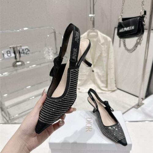 High Quality Luxury Dior Kitten Heel High Heels product detail