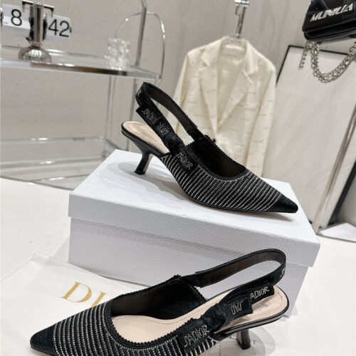 High Quality Luxury Dior Kitten Heel High Heels product detail