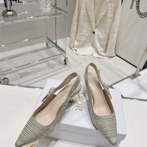 High Quality Luxury Dior Kitten Heel High Heels – Style 11718 product detail