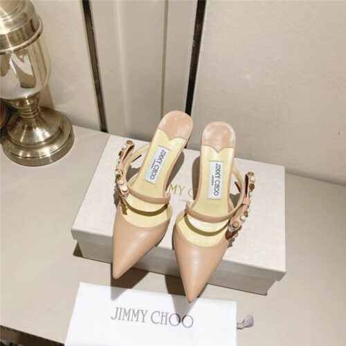 High Quality Luxury Jimmy Choo Bow High Heel Sandals Slippers – Style 57399 product detail
