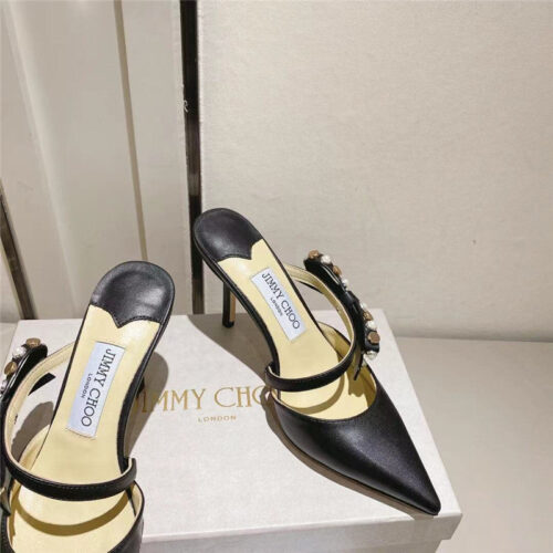 High Quality Luxury Jimmy Choo Bow High Heel Sandals Slippers – Style 29719 product detail