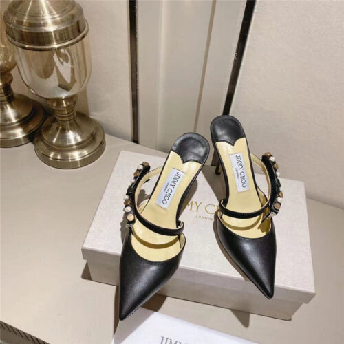 High Quality Luxury Jimmy Choo Bow High Heel Sandals Slippers – Style 29719 product detail