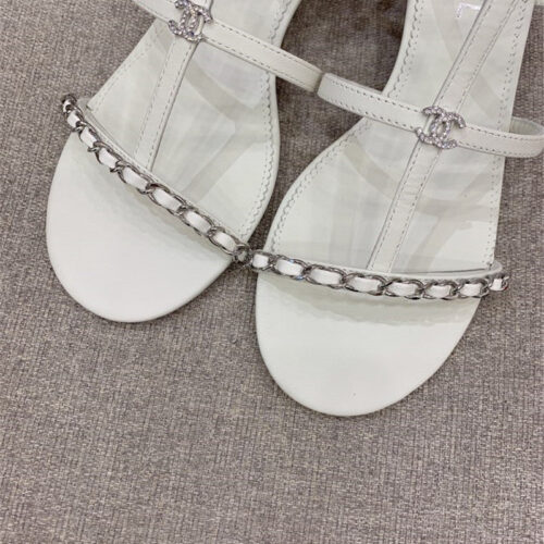 High Quality Luxury Chanel New Chain Chunky Heel Sandals product detail