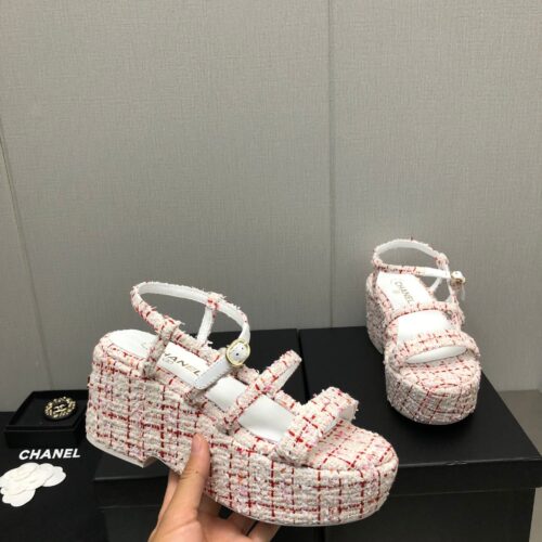 High Quality Luxury Chanel Back Metal Logo Sandals – Style 85062 alternate view