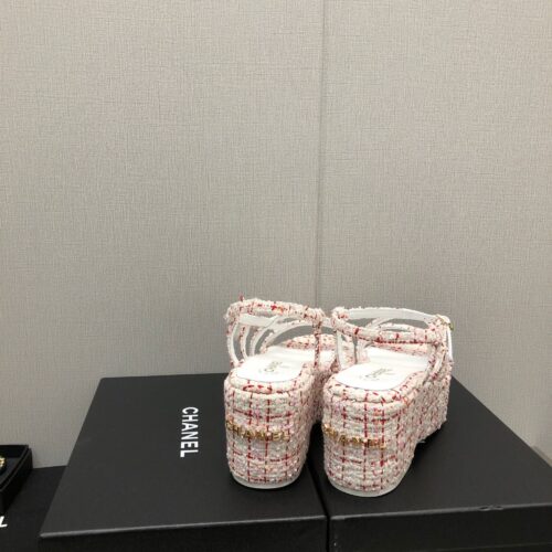 High Quality Luxury Chanel Back Metal Logo Sandals – Style 85062 product detail