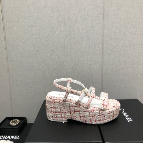 High Quality Luxury Chanel Back Metal Logo Sandals – Style 85062 product detail