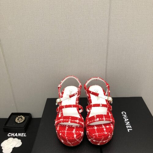 High Quality Luxury Chanel Back Metal Logo Sandals – Style 88454 product detail