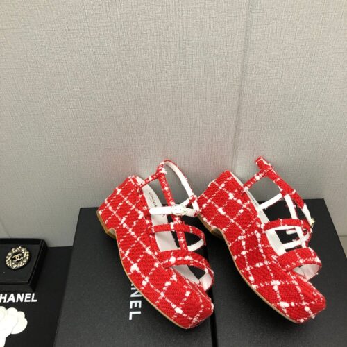 High Quality Luxury Chanel Back Metal Logo Sandals – Style 88454 product detail