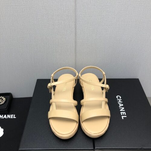 High Quality Luxury Chanel Back Metal Logo Sandals – Style 59078 product detail