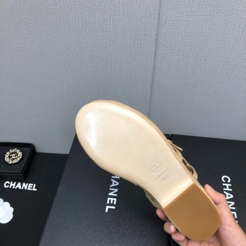 High Quality Luxury Chanel Back Metal Logo Sandals – Style 59078 product detail