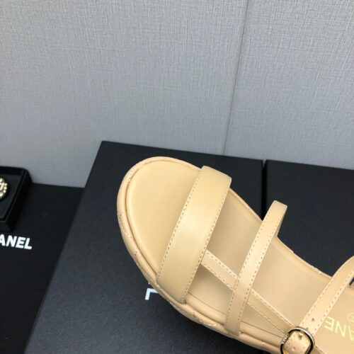 High Quality Luxury Chanel Back Metal Logo Sandals – Style 59078 product detail