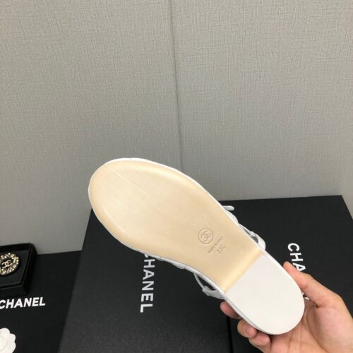 High Quality Luxury Chanel Back Metal Logo Sandals product detail