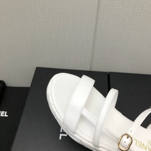 High Quality Luxury Chanel Back Metal Logo Sandals product detail