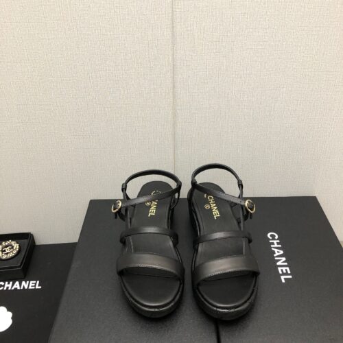 High Quality Luxury Chanel Back Metal Logo Sandals – Style 31398 product detail